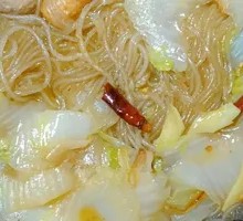 Braised cabbage with vermicelli