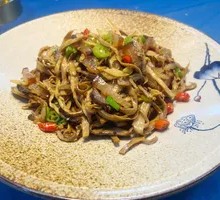 Smoked Bamboo Shoots with Preserved Pork