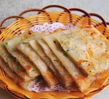 Freshly Made Scallion Oil Pancake