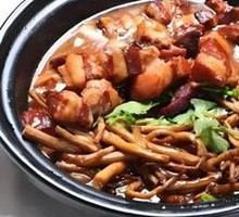 Braised pork belly with loofah