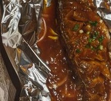 Aluminum-foil Grilled Sea Bass