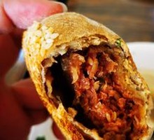 Meat-filled flatbread