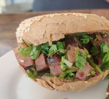 Beef-filled flatbread