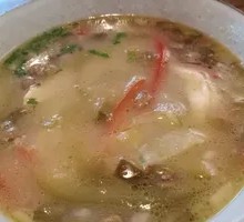 Rice Noodle Dumpling Soup