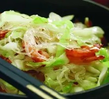 Cabbage and Vermicelli Rice Bowl