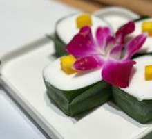Pandan Coconut Sago Cake