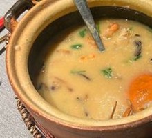 Stuffed Crab and Fresh Shrimp Pot Rice Porridge