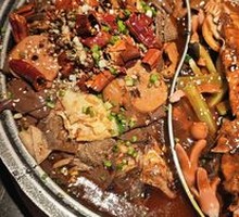 Spicy Blood Duck with Grilled Fish
