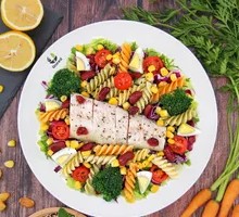 Black Pepper Ling Cod Pasta Salad