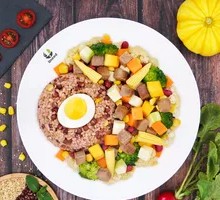 Black Pepper Steak with Whole Grain Fun