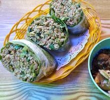 Classic Mashed Potato Ham Cubes Rice Roll