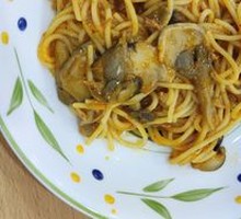 Mushroom and Pork Sauce Noodles