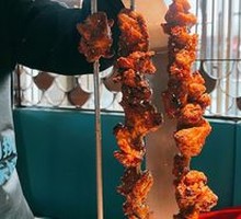 Grilled Pork with Large Skewers