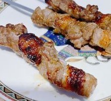 Lamb Skewers on Iron Rods