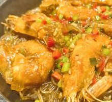 Black Pepper Shrimp with Vermicelli