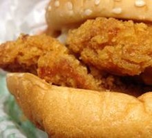 Double Layer Chili Chicken Burger