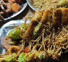 Tofu Skin with Enoki Mushrooms