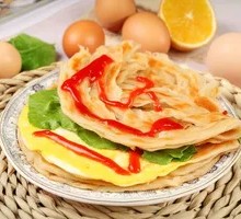 Double Egg Hand-Rolled Pancake