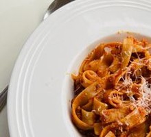 Tomato Meat Sauce Wide Noodles