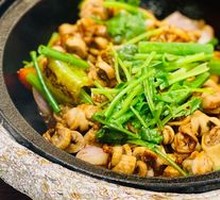 Stir-fried Blood Sausage