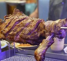 Charcoal-Grilled Lamb Leg