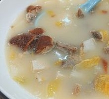 Duck Frame, Chinese Cabbage, and Tofu Soup