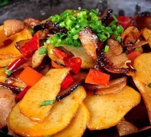 Spicy Potatoes in Dry Pot