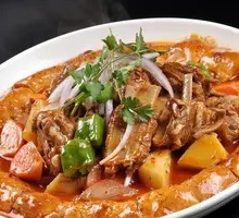 Naan Wrapped Grilled Meat