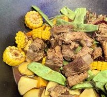 Stir-Fried Delight in Iron Pot