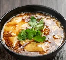 Traditional Braised Tofu Brain with Sauce
