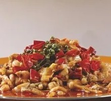 Spicy Sichuan Frog with Red Peppers
