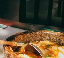 Chicken Soup with Shrimp and Tofu