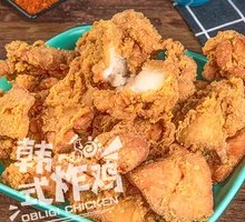 Spicy Sichuan-style Rice Cake with Korean Fried Chicken