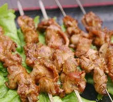 Grilled Chicken Gizzard Skewers