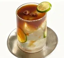 Plum Sparkling Americano