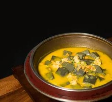 Stone Pot Sea Urchin Black Tofu