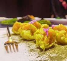 Scallion and Mustard Shrimp Balls