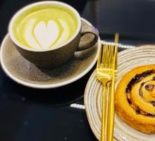 Matcha Coffee Latte
