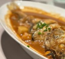Stewed Yellow Croaker with Homemade Rice Cake