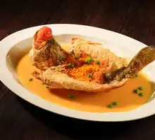 Coconut-Scented Yellow Gongjiao Sauce Steamed East China Sea Large Yellow Croaker