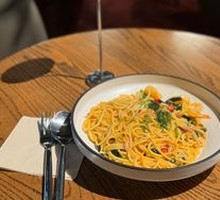Spicy Cream Shrimp Linguine