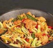 Spicy Cauliflower in Hot Pot