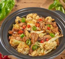 Spicy Cauliflower with Pork Stir-Fry