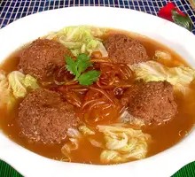 红烧狮子头面