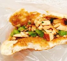 Fried Tofu and Egg in Flatbread