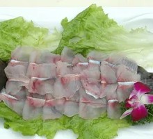 Black fish slices