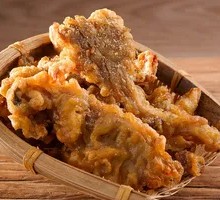 Fried Enoki Mushrooms