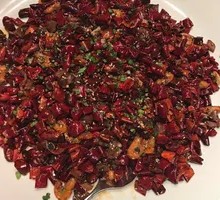 Spicy River Shrimp and Chicken Dice