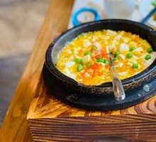 Sea Urchin Tofu in Stone Pot
