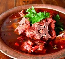 Mutton Spine Hot Pot in Red Sauce